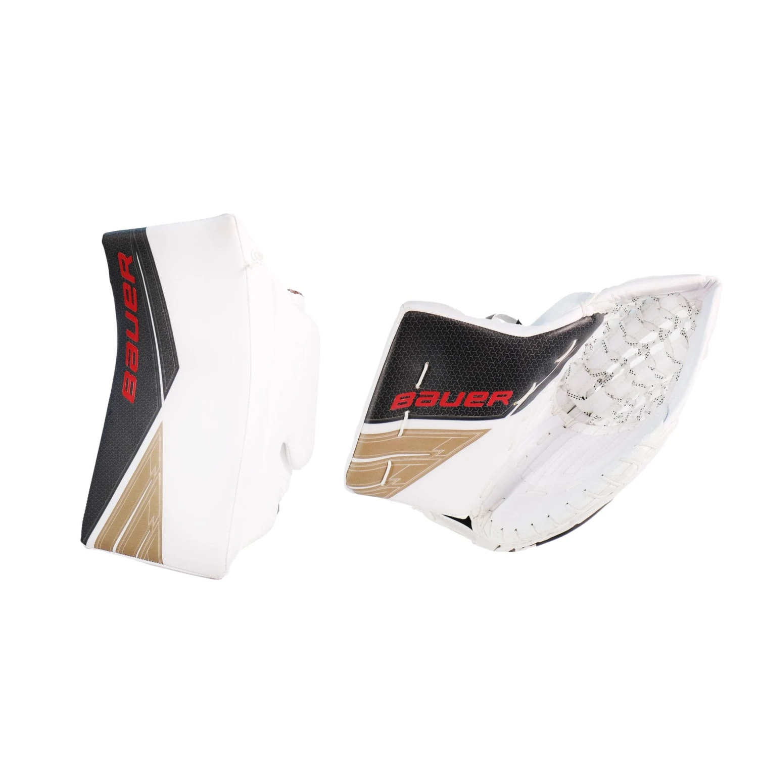 Bauer Vapor NHL Custom Senior Goalie Catcher & Blocker Set - Pro Stock - Anders Nilsson 1 Bauer Vapor NHL Custom Senior Goalie Catcher & Blocker Set - Pro Stock - Anders Nilsson