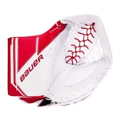 Bauer Supreme M5 Pro Intermediate Goalie Catcher -Bauer Shop bauer catchers bauer supreme m5 pro intermediate goalie catcher white red regular 29032202043458