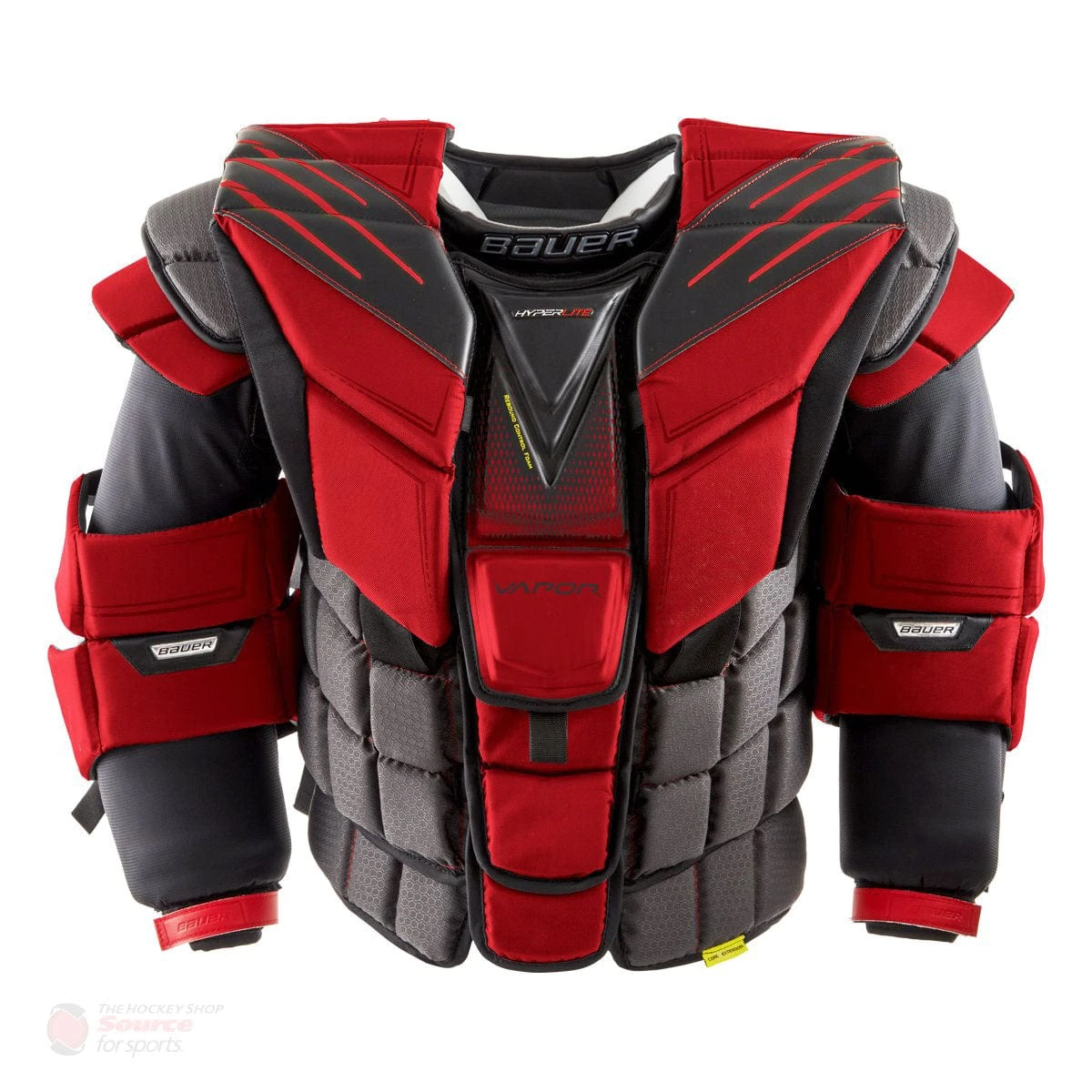 Bauer Vapor HyperLite Senior Chest & Arm Protector - Red 1 Bauer Vapor HyperLite Senior Chest & Arm Protector - Red