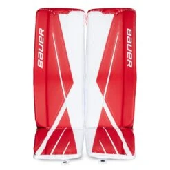 Bauer Supreme 3S Intermediate Goalie Leg Pads -Bauer Shop bauer leg pads bauer supreme 3s intermediate goalie leg pads white red l 32 28744279621698